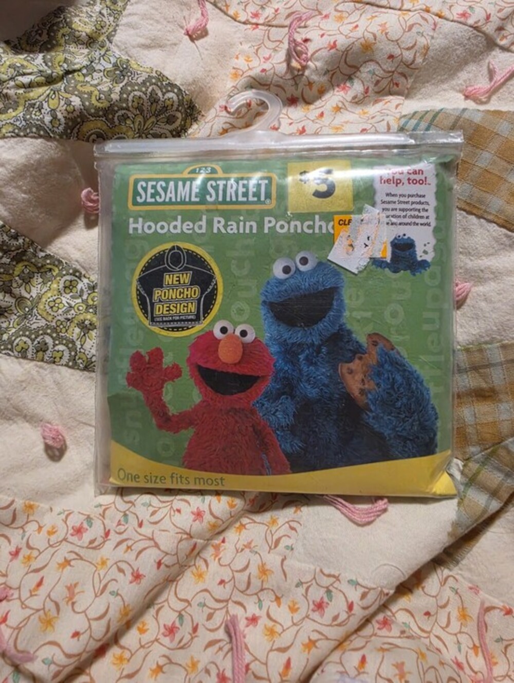 Sesame Street Hooded Rain Poncho
